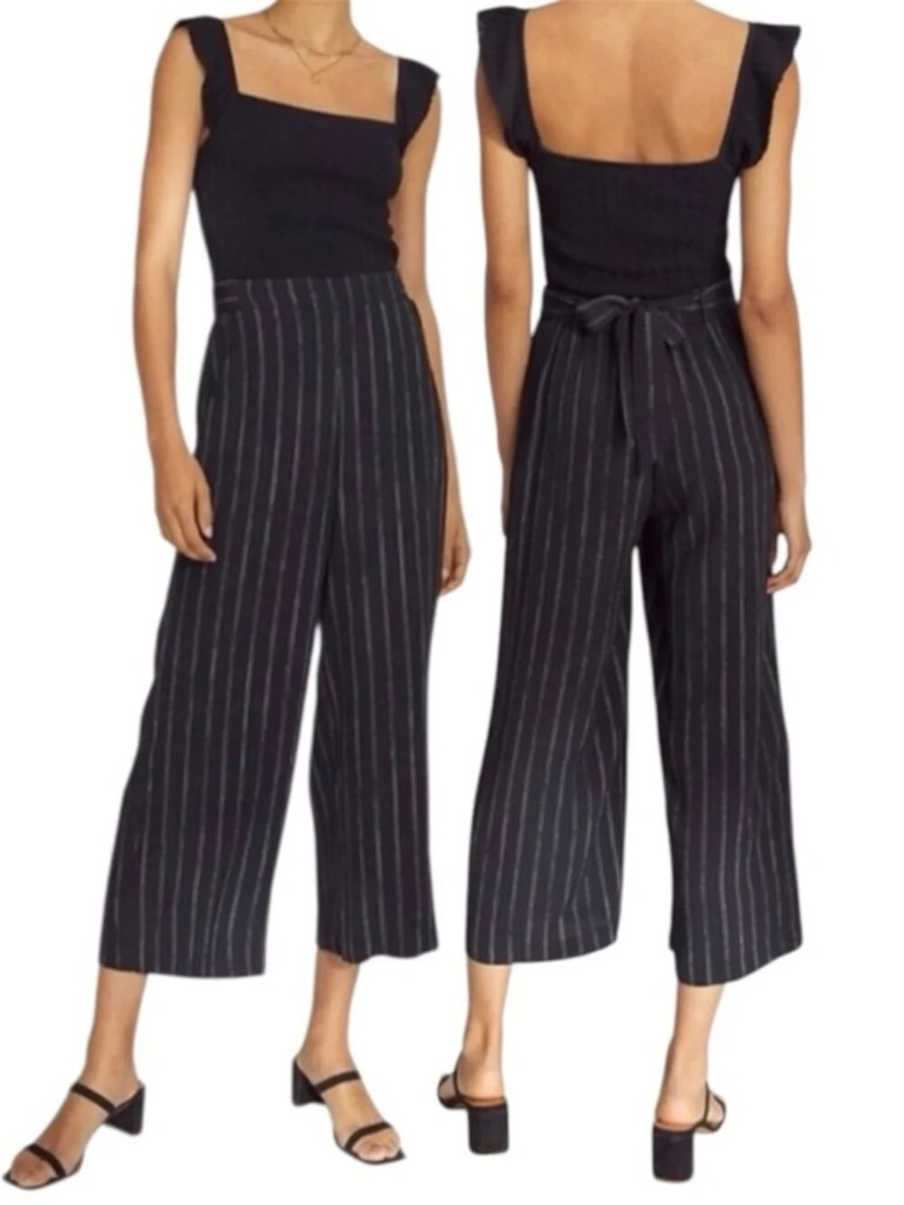Wilfred
Faun Pant
Pinstripe, wide-leg pant